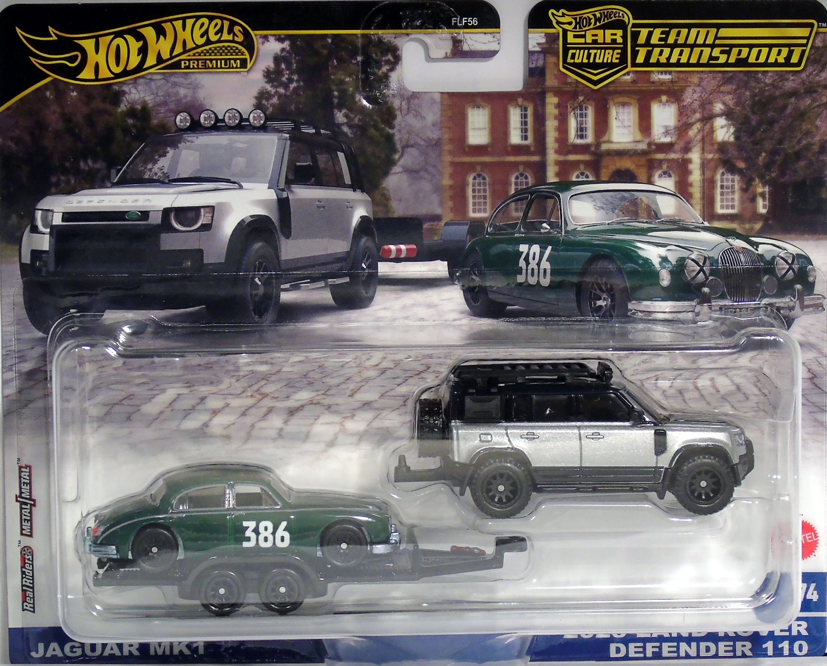 Car Culture Team Transport Jaguar MK1 and 2023 Land Rover Defender 110